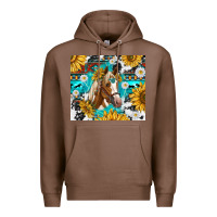 Chestnut cowhide aztec horse Premium Hoodie - TumblerDesignByShophia