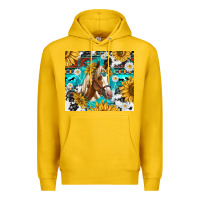 Lemon cowhide aztec horse Premium Hoodie - TumblerDesignByShophia