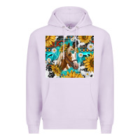 Lilac cowhide aztec horse Premium Hoodie - TumblerDesignByShophia