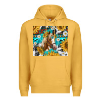 Mustard cowhide aztec horse Premium Hoodie - TumblerDesignByShophia