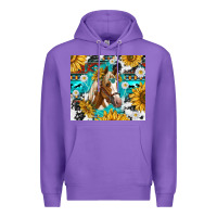 Purple cowhide aztec horse Premium Hoodie - TumblerDesignByShophia