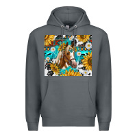Rock cowhide aztec horse Premium Hoodie - TumblerDesignByShophia