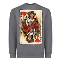 Storm queen of hearts cowgirl Heavyweight Sweatshirt - NancyCooperArtShop