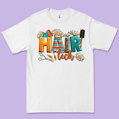 Hair Tech Premium Tee Designed By Adodesignshop