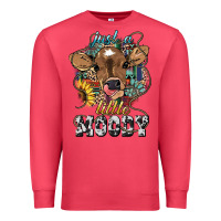 Cardinal Just a little moody baby cow Premium Sweatshirt - HowdyJamesFarm