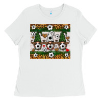 White soccer gnome Ladies Tee - HRA Design Shop