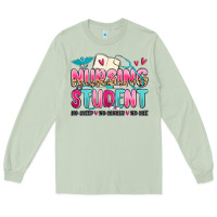 Matcha nursing student no sleep no money no life Long Sleeve Tee - MaliasSmallBusiness