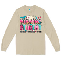 Mushroom nursing student no sleep no money no life Long Sleeve Tee - MaliasSmallBusiness
