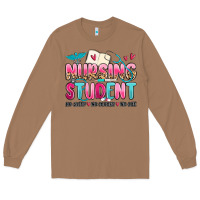 Toasted Coconut nursing student no sleep no money no life Long Sleeve Tee - MaliasSmallBusiness