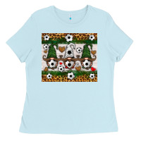 Baby Blue soccer gnome Ladies Tee - HRA Design Shop