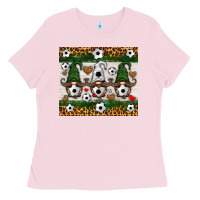 Bubblegum Pink soccer gnome Ladies Tee - HRA Design Shop