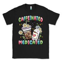Black caffeinated and medicated Classic Tee - MaliasSmallBusiness