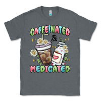 Charcoal Heather caffeinated and medicated Classic Tee - MaliasSmallBusiness