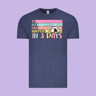 A Lot Can Happen In 3 Days Vintage Tee Designed By Maliassmallbusiness