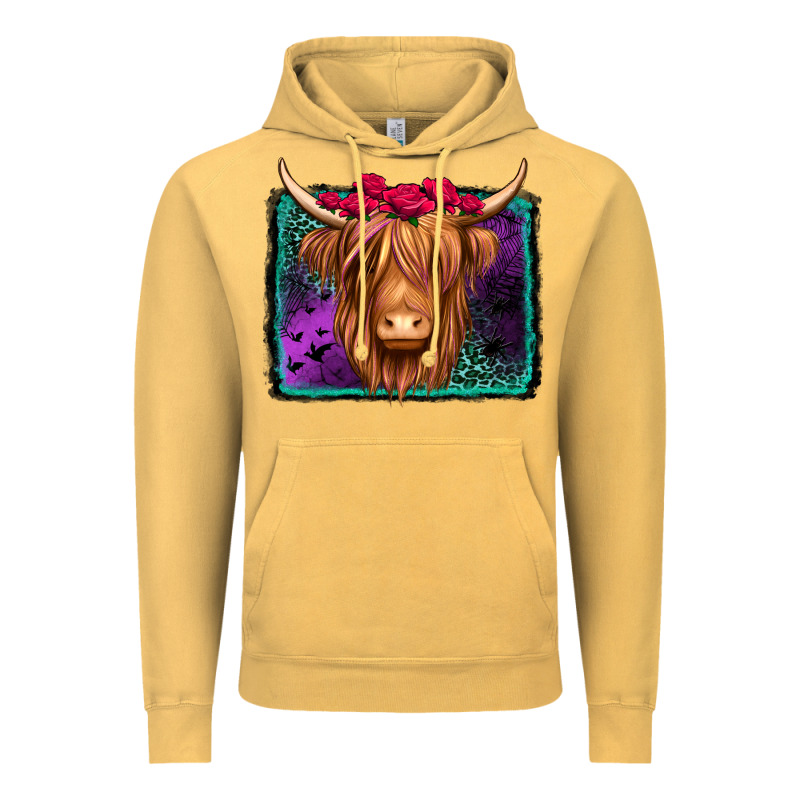 Halloween Highland Cow Vintage Hoodie by Jasminsmagicworld | Teevron