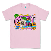 Bubblegum Pink spooky girl summer Classic Tee - CowhideDigitalArt