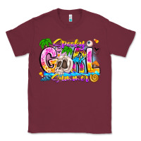 Burgundy spooky girl summer Classic Tee - CowhideDigitalArt