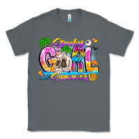 Charcoal Heather spooky girl summer Classic Tee - CowhideDigitalArt