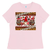 Bubblegum Pink American football gnome Ladies Tee - HRA Design Shop