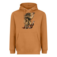 Meerkat Cowboy boots western Heavyweight Hoodie - HowdyJamesFarm