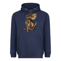 Navy Cowboy boots western Heavyweight Hoodie - HowdyJamesFarm