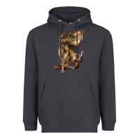 Smoke Cowboy boots western Heavyweight Hoodie - HowdyJamesFarm