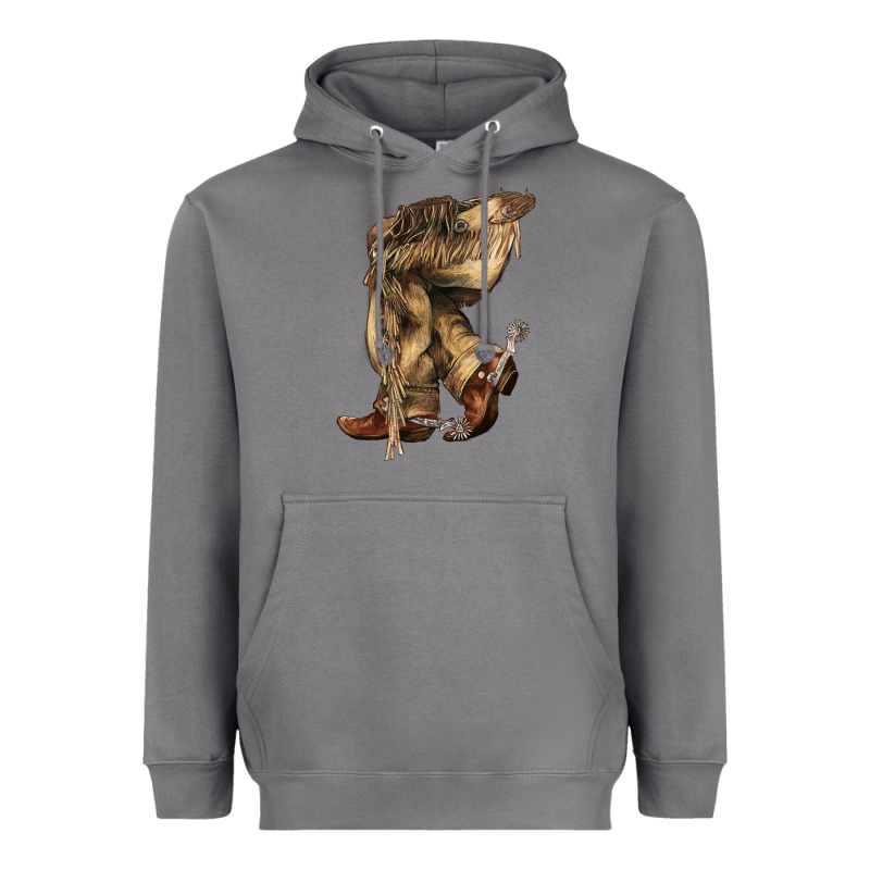 Cowboy Boots Western Heavyweight Hoodie by HowdyJamesFarm | Teevron
