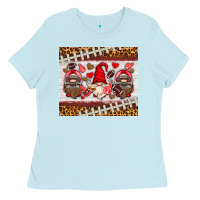 Baby Blue American football gnome Ladies Tee - HRA Design Shop