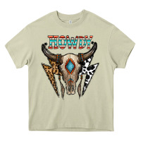 Mossy howdy boho skull Heavy Core Tee - CowhideDigitalArt