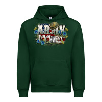 Forest Green Army mom Mother's Day Urban Hoodie - FaDigitalArtStudio