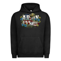 Pigment Black Army mom Mother's Day Urban Hoodie - FaDigitalArtStudio