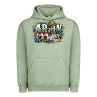 Pigment Oil Green Army mom Mother's Day Urban Hoodie - FaDigitalArtStudio