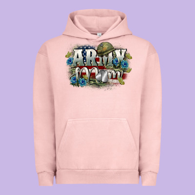 Army Mom Mother's Day Urban Hoodie Designed By Fadigitalartstudio