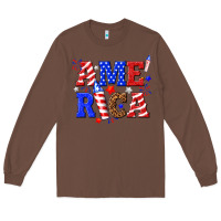 Chestnut America Long Sleeve Tee - NancyCooperArtShop