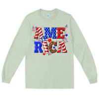 Matcha America Long Sleeve Tee - NancyCooperArtShop