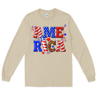Mushroom America Long Sleeve Tee - NancyCooperArtShop