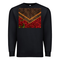 Black red roses with leopard Premium Sweatshirt - TumblerDesignByShophia