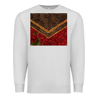 Dove Grey red roses with leopard Premium Sweatshirt - TumblerDesignByShophia