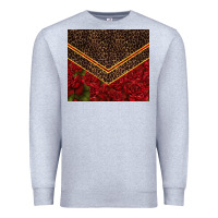 Heather Grey red roses with leopard Premium Sweatshirt - TumblerDesignByShophia