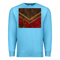 Ocean Blue red roses with leopard Premium Sweatshirt - TumblerDesignByShophia
