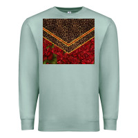 Seafoam red roses with leopard Premium Sweatshirt - TumblerDesignByShophia