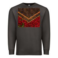 Smoke red roses with leopard Premium Sweatshirt - TumblerDesignByShophia