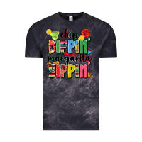 Cloud Black chip dippin' margarita sippin' Vintage Tee - JahusDesignShop