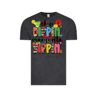 Vintage Black chip dippin' margarita sippin' Vintage Tee - JahusDesignShop