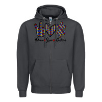 Smoke Peace Love Autism Zipper Hoodie - Bettercallsaul