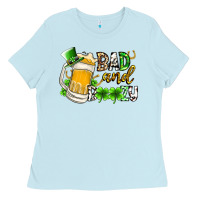 Baby Blue bad and boozy Ladies Tee - RacoonDesign