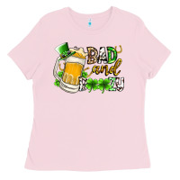 Bubblegum Pink bad and boozy Ladies Tee - RacoonDesign