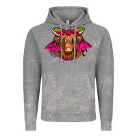 Cloud Rock halloween highland cow horseshoe Vintage Hoodie - Jasminsmagicworld