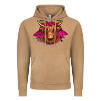 Halloween Highland Cow Horseshoe Vintage Hoodie | Teevron