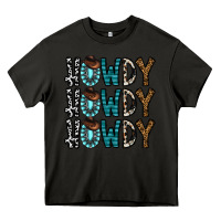 Asphalt howdy howdy howdy Heavy Core Tee - CowhideDigitalArt